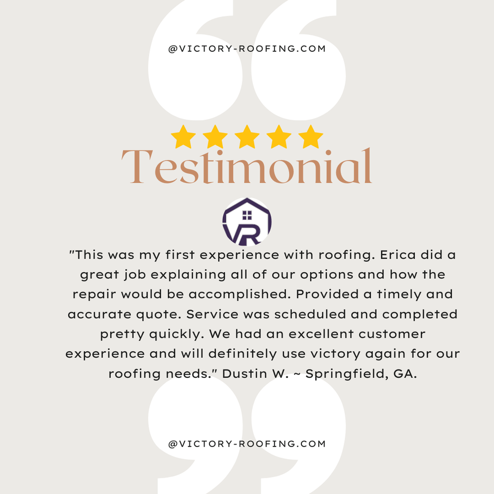 Slide of Victory Roofing