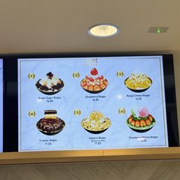 Bingsu flavors Bingsu flavors