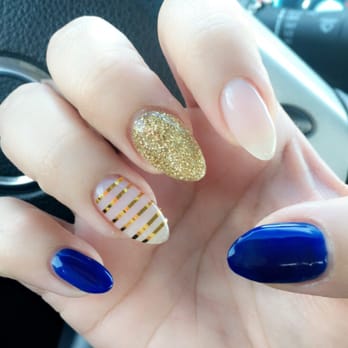 Future Nail & Spa - See Ann she's amazing. These are my real nails perfectly shaped by her..Used A76 (blue) and T65 (natural) both by OPi. - Nail Salons Near Me - Long Beach, California