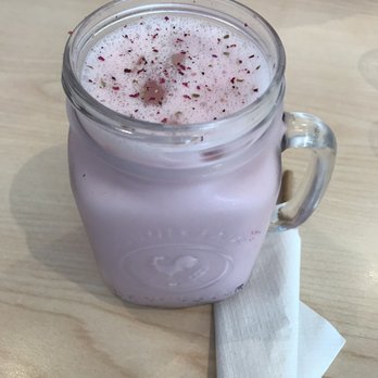Platform Espresso Bar - Rose tea latte made with oat milk. - Coffee & Tea Near Me - Markham, Ontario
