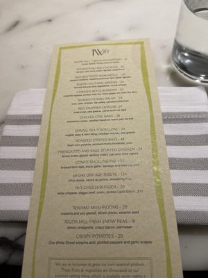 Menu photo 3 One White Street New York, NY Menu photo 3 One White Street New York, NY
