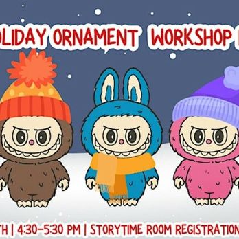 Shelby County Public Library - 12/26 holiday ornament workshop - Libraries Near Me - Shelbyville, Kentucky