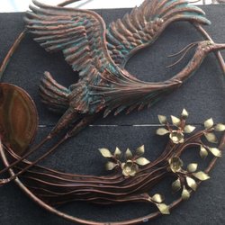 Harrisville Art Fair - Example of some of the beautiful metal artwork being sold at fair