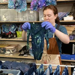 Swoon City - Host an Indigo Dye party at Monster for your baby shower!