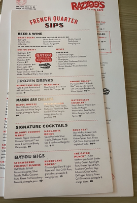 Menu photo 1 Razzoo's Cajun Cafe Lubbock, TX