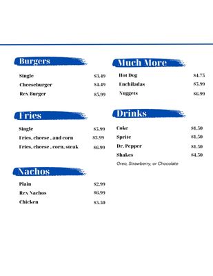 Menu photo 1 Rex Ball El Paso, TX