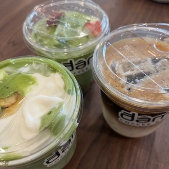 Dam Coffee Bar - Banana matcha latte Strawberry matcha latte Saigon latte - Coffee & Tea Near Me - Austin, Texas Dam Coffee Bar - Banana matcha latte Strawberry matcha latte Saigon latte - Coffee & Tea Near Me - Austin, Texas