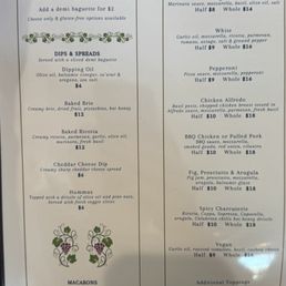 Food menu
