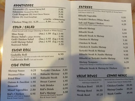 Menu photo 3 Edo Hibachi Columbia, SC
