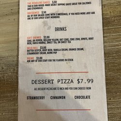 The Pie Peddler - Menu