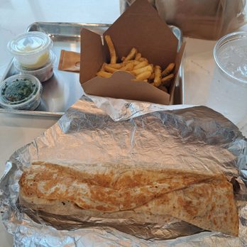 Boustan - Beef Shawarma wrap so large you can get two meals out of it. - Lebanese Near Me - Clearwater, Florida