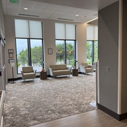 The Rehabilitation Institute of St. Louis West County - Visitor entrance. You sign in and get a badge