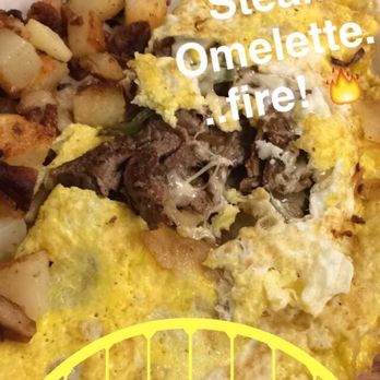 DeLuca's Diner - Philly Cheese Steak Omelette - Breakfast & Brunch Near Me - Pittsburgh, Pennsylvania