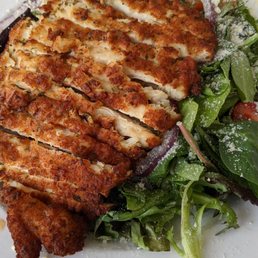 Chicken Cutlet entree with lemon vinaigrette