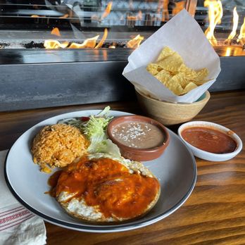 Las Brisas Mexican Restaurant - 2 Organic Huevos Rancheros* was great, even sporting new braces.... - Mexican Near Me - Edmonds, Washington