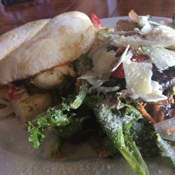 Ciao Baby - Wood fired Chicken Sandwich with House Salad - Pizza Near Me - Collierville, Tennessee Ciao Baby - Wood fired Chicken Sandwich with House Salad - Pizza Near Me - Collierville, Tennessee