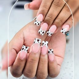 Jessica did an AMAZING job! Her first time attempting the cow print and they came out beautiful! Jessica did an AMAZING job! Her first time attempting the cow print and they came out beautiful!