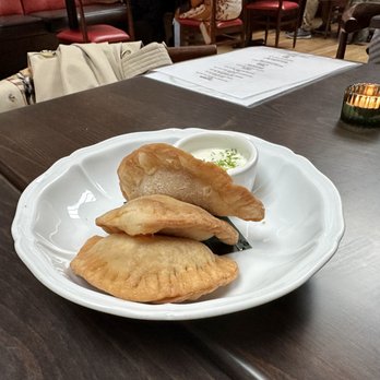 Bolo - Chicken Ropa Vieja Empanadas (smoked paprika braised chicken thighs, crema, lime) - Latin American Near Me - Philadelphia, Pennsylvania