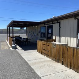 Outside front