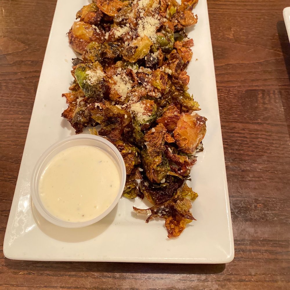 Hook Line & Schooner - Crispy Parmesan Brussels Sprouts - American Near Me - Smyrna, Georgia Hook Line & Schooner - Crispy Parmesan Brussels Sprouts - American Near Me - Smyrna, Georgia