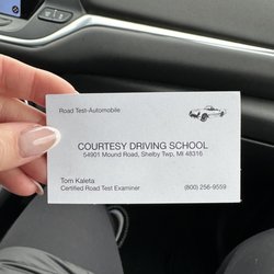 Courtesy Driving School - Tom kaleta