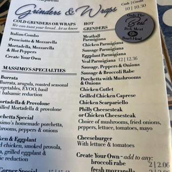 Massimo Italian Corner - Menu - Italian Near Me - Norwalk, Connecticut