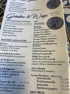 Menu photo 1 Massimo Italian Corner Norwalk, CT