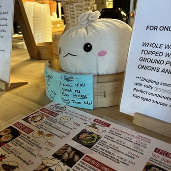 Steam Boys - The front with the menu displayed featuring the cutest plush! - Chinese Near Me - Nashville, Tennessee Steam Boys - The front with the menu displayed featuring the cutest plush! - Chinese Near Me - Nashville, Tennessee