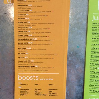 Puree Artisan Juice Bar - Shakes menu! - Juice Bars & Smoothies Near Me - Bethesda, Maryland Puree Artisan Juice Bar - Shakes menu! - Juice Bars & Smoothies Near Me - Bethesda, Maryland