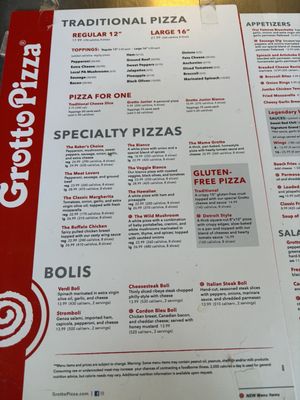 Menu photo 1 Grotto Pizza - North Boardwalk Rehoboth Beach, DE