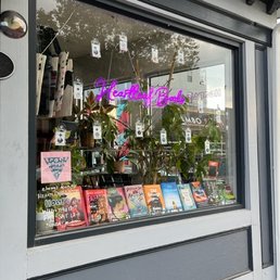 The front window of the store