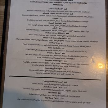 Waypoint Public House - Menu -- burgers and entrees - New American Near Me - Monona, Wisconsin