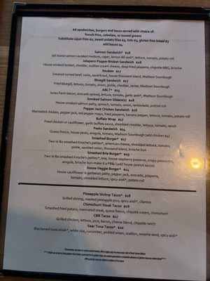 Menu photo 2 Waypoint Public House Monona, WI
