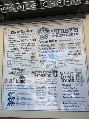 Menu photo 2 Tubby's Wayne, ME