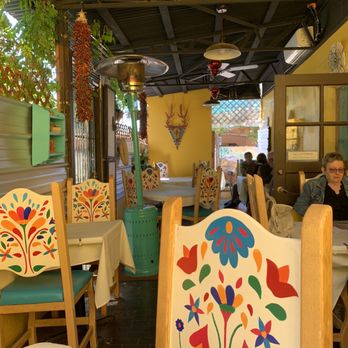 Zacatlán Restaurant - Outdoor dining section. - Mexican Near Me - Santa Fe, New Mexico