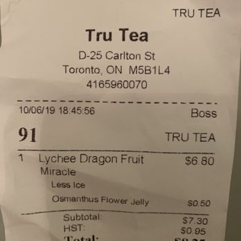 TRU TEA  初茶 - Bubble Tea Near Me - Toronto, Ontario