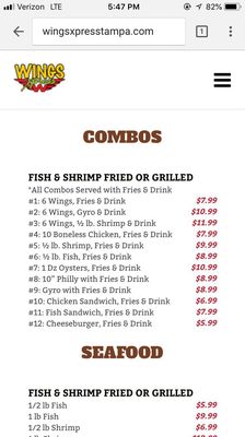 Menu photo 3 Wings Xpress Tampa, FL Menu photo 3 Wings Xpress Tampa, FL