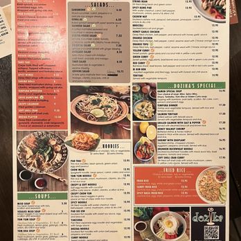 Dozika - Menu page 1 - Japanese Near Me - Evanston, Illinois Dozika - Menu page 1 - Japanese Near Me - Evanston, Illinois