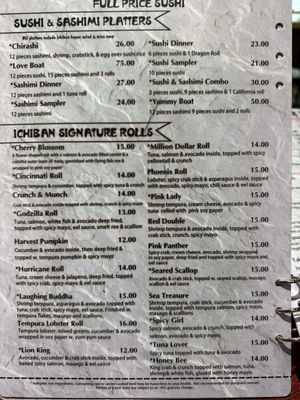 Menu photo 1 Ichiban Japanese Cuisine Cincinnati, OH