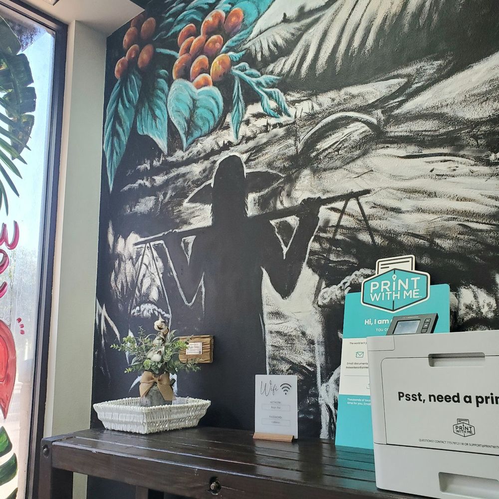 The Bean Bar - Cool interior wall art with an accessible print machine - Coffee & Tea Near Me - Tampa, Florida The Bean Bar - Cool interior wall art with an accessible print machine - Coffee & Tea Near Me - Tampa, Florida