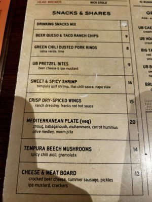 Menu photo 2 Union Bear Brewing Denton, TX Menu photo 2 Union Bear Brewing Denton, TX