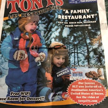 Tony's I-75 Restaurant - Diners Near Me - Birch Run, Michigan Tony's I-75 Restaurant - Diners Near Me - Birch Run, Michigan