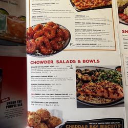 Red Lobster - Menu