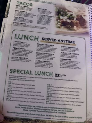 Menu photo 1 Tequila's 2 Branson, MO