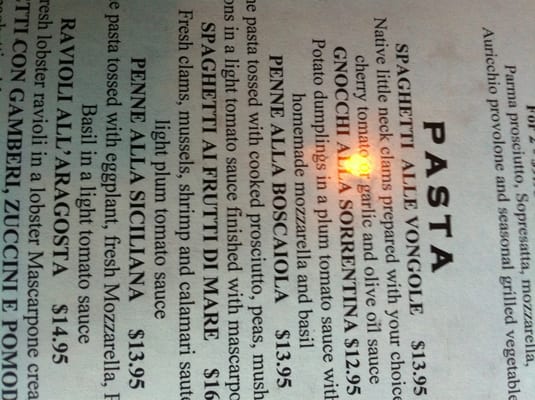 Menu photo 3 Tuscany Tavern Plymouth, MA