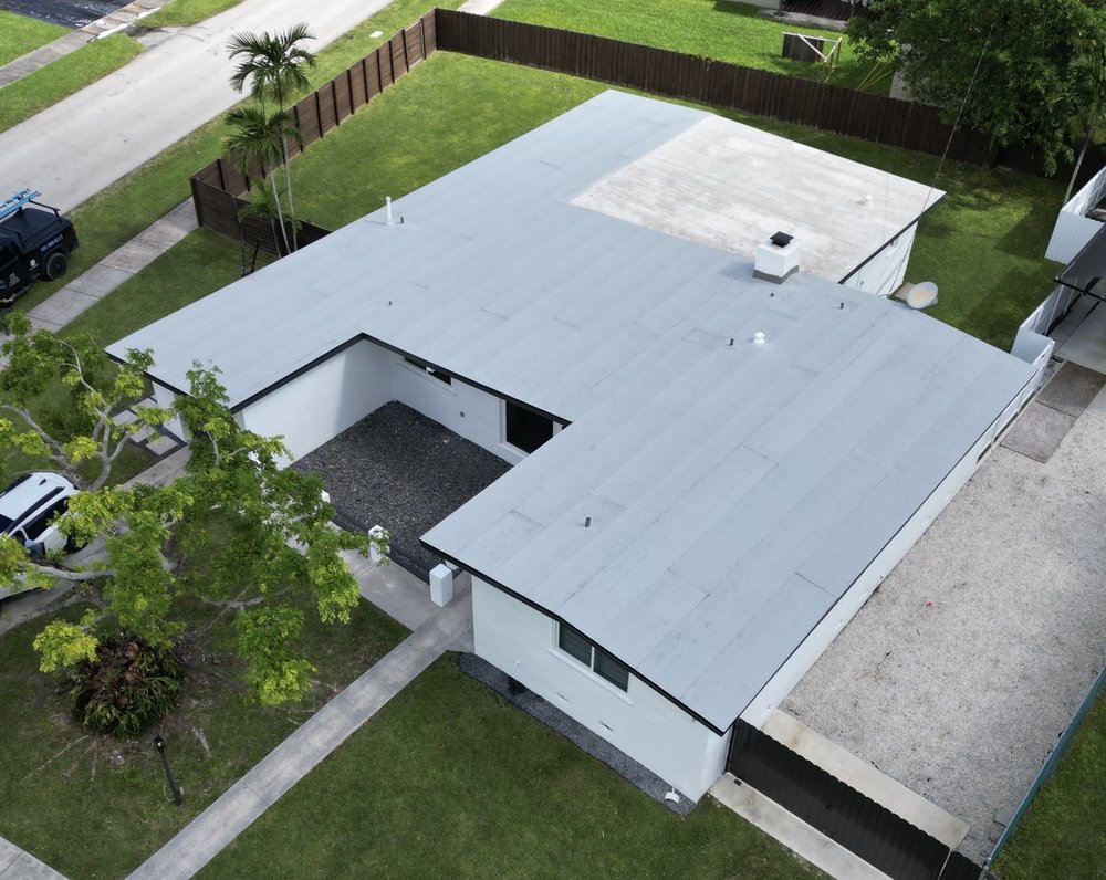 Slide of Into the Blue Roofing