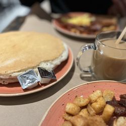 Cape Cod Coffee - Pancakes and Sunrise Blend Hot Coffee
