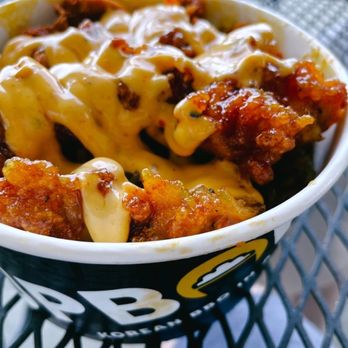 Cupbop - Korean BBQ in a Cup - Combo Bop (Pork and Tangy Fried Chicken) with spice level 5 sauce - Korean Near Me - Layton, Utah Cupbop - Korean BBQ in a Cup - Combo Bop (Pork and Tangy Fried Chicken) with spice level 5 sauce - Korean Near Me - Layton, Utah