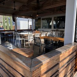 Cafe Dantorels - The outdoor patio