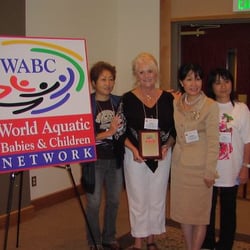 SWIMBABES - The First WABC Founder's Award presented to Jackie by WABC